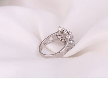 Colorful Flower Hollow Heart Rings for Wedding and Engagement for Women  -  GeraldBlack.com
