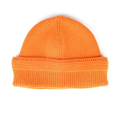 Colorful Unisex Hip-hop Fashion Knitted Winter Beanie Hat in Solid Colors  -  GeraldBlack.com