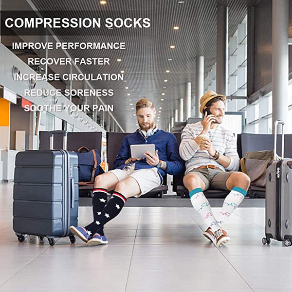 Compression Socks Fit Varicose Veins Reduce Fatigue for Men Women  -  GeraldBlack.com