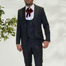 Costume Homme Black Stripe 3 Piece Slim Fit Men Suit Groom Wedding Tuxedo Prom Wedding Men Suit Bridegroom  -  GeraldBlack.com