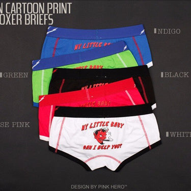Cotton Printed Boxer Shorts Flat Feet U Capsule-shape Underwear for Men  -  GeraldBlack.com