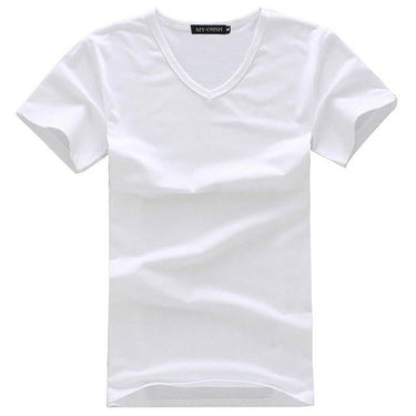 Cotton Stretch Men's O-Neck Short Sleeve Slim Casual T-Shirt - SolaceConnect.com