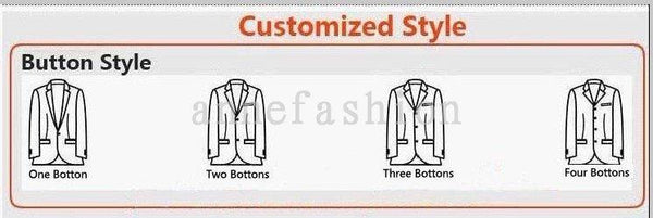 Custom Made Woollen Houndstooth Casual Wedding Suit Blazer & Black Pants - SolaceConnect.com