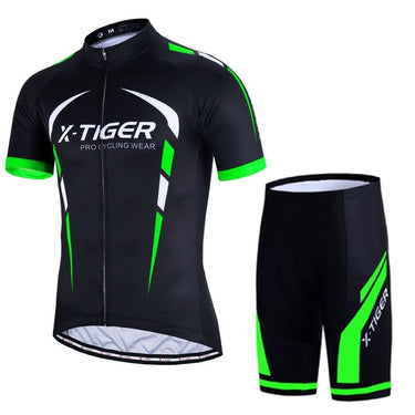 Customizable Full Zipper Short Sleeves Pro Cycling Jersy Set  -  GeraldBlack.com