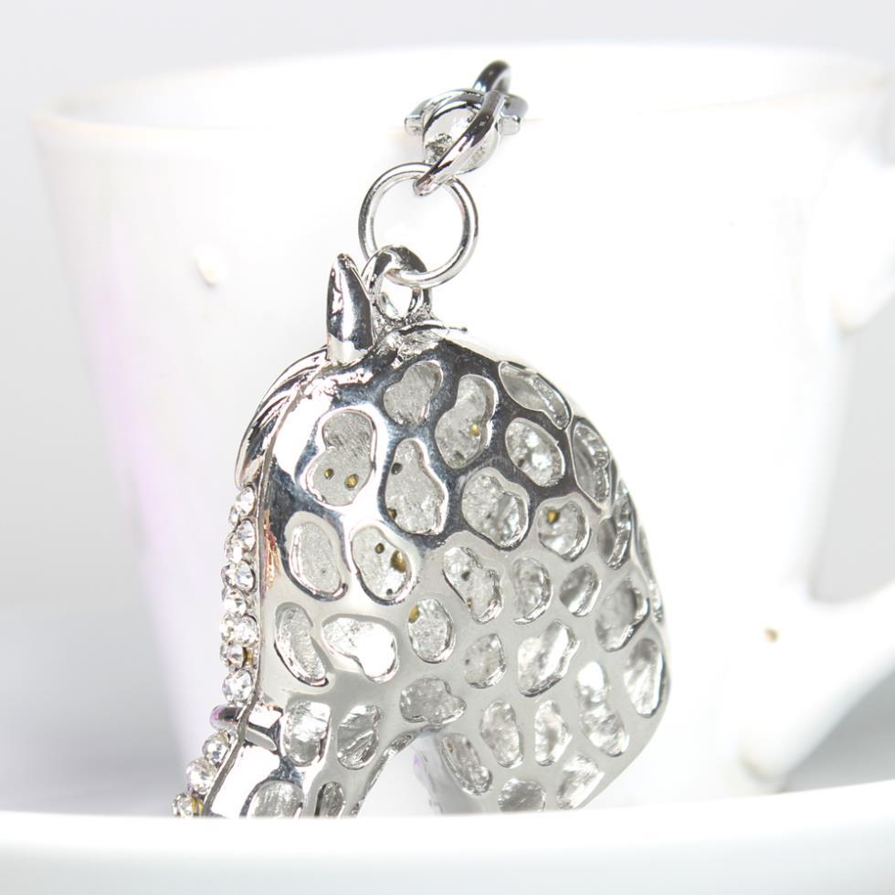 Cute Horse Head Rhinestone Crystal Charm Purse Pendant & Key Chain  -  GeraldBlack.com