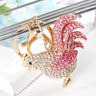Cute Rooster Fashion Jewellery Rhinestone Crystal Purse & Key Chain  -  GeraldBlack.com