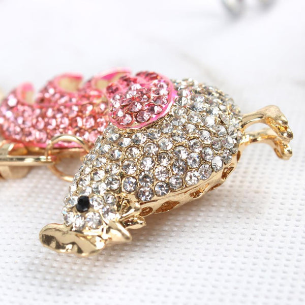 Cute Rooster Fashion Jewellery Rhinestone Crystal Purse & Key Chain  -  GeraldBlack.com