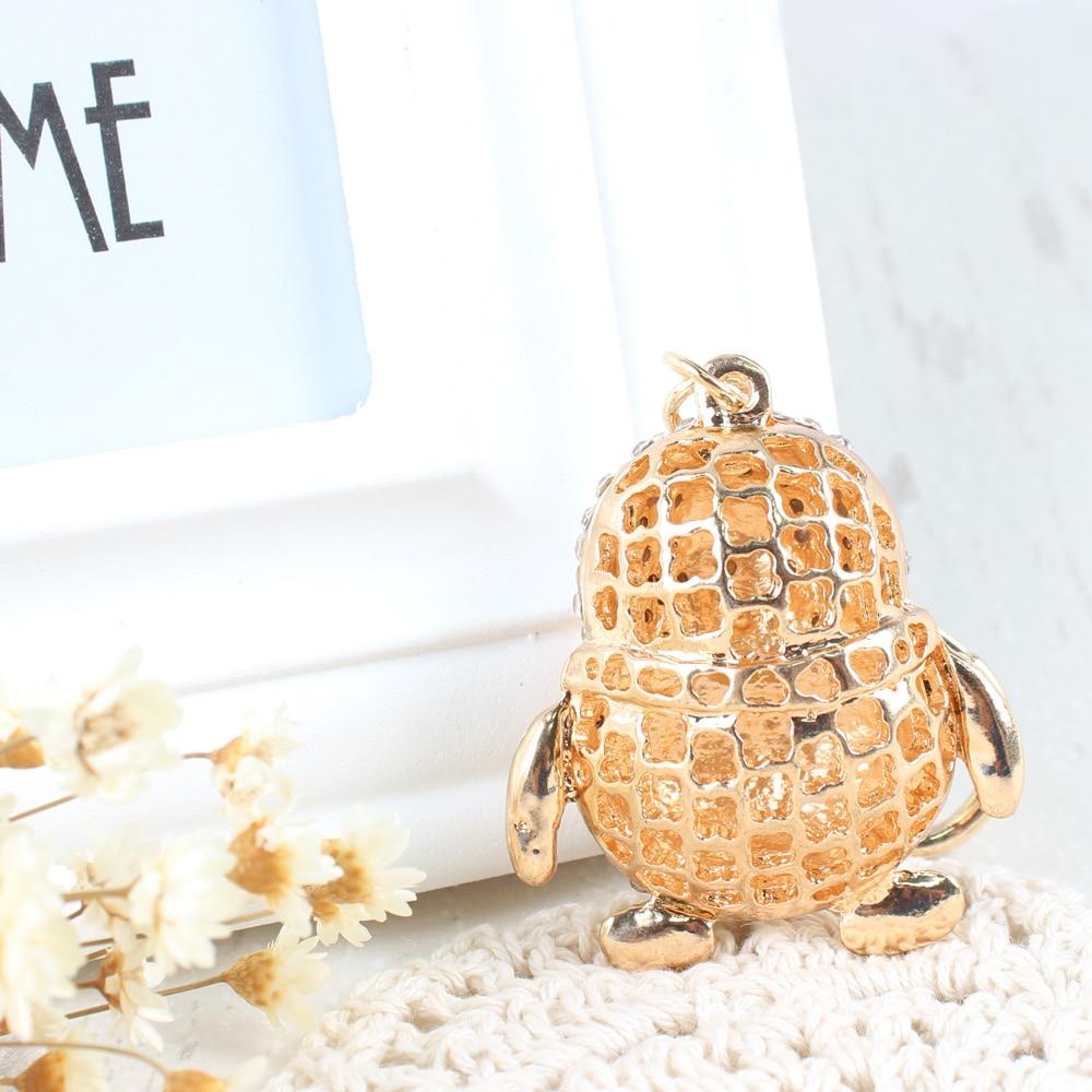 Cute Trendy Penguin Crystal Charm Purse Pendant & Party Key Chain - SolaceConnect.com