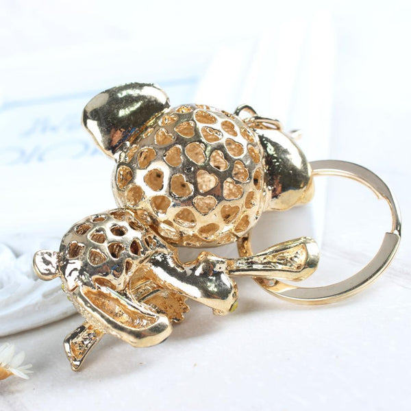 Cute Yellow Koala Bear Crystal Keyring for Purse Bag and Women's Apparel - SolaceConnect.com