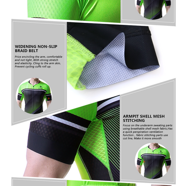 Cycling Jersey Set Advanced Craftsmanship Men Short Sleeve Shirt Bike Bib Shorts Summer MTB Uniform  -  GeraldBlack.com