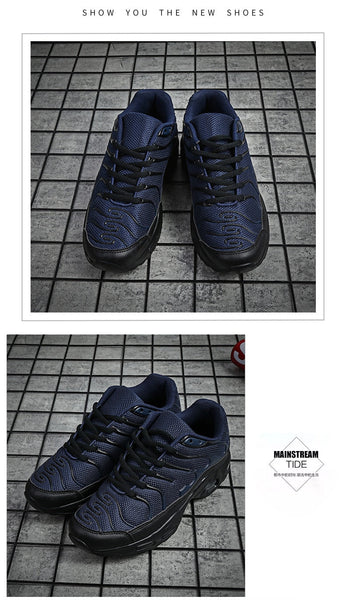 Dark Blue Men Breathable Trainers Fashions Mesh Basket Tenis Hombre Running Shoes Big Size 47  -  GeraldBlack.com