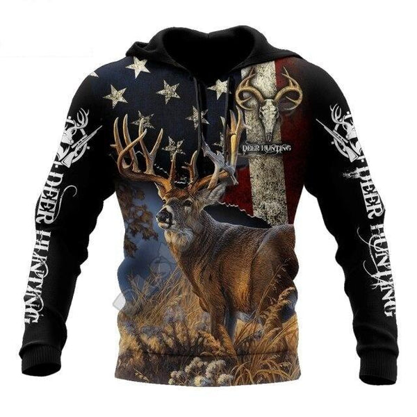 Deer Hunting 3D All Over Printed Men and Women Hoodie for Autumn and Winter - SolaceConnect.com