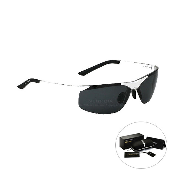 Designer Aluminum Magnesium Polarized Lens Men's Mirrored Sunglasses  -  GeraldBlack.com
