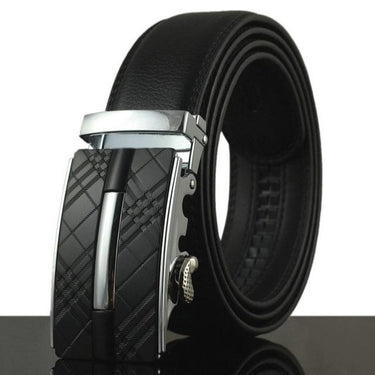 Designer Automatic Buckle Cowhide Leather Men's Luxury Belt 110cm-130cm - SolaceConnect.com