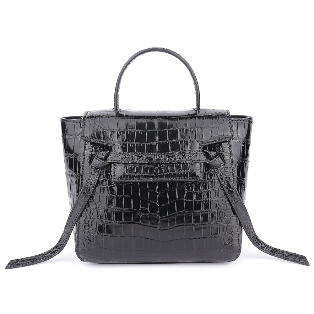 Designer Crocodile Leather Women Shoulder Bag High Grade Large Capacity Messenger Handbag 45  -  GeraldBlack.com