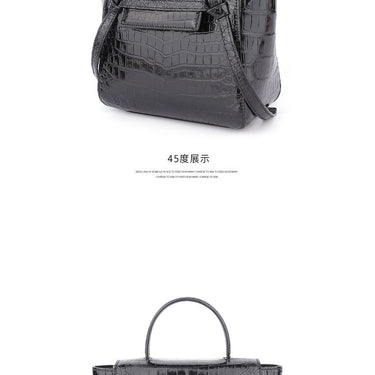 Designer Crocodile Leather Women Shoulder Bag High Grade Large Capacity Messenger Handbag 45  -  GeraldBlack.com