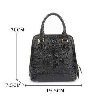 Designer Crocodile Skin Shell Genuine Leather Fashion Handbag Leisure Small Shoulder Messenger Bag 45  -  GeraldBlack.com
