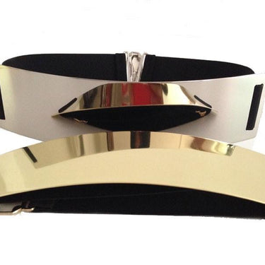 Designer Gold Silver Classy Elastic Ceinture Women's Belts in 5 Colors - SolaceConnect.com