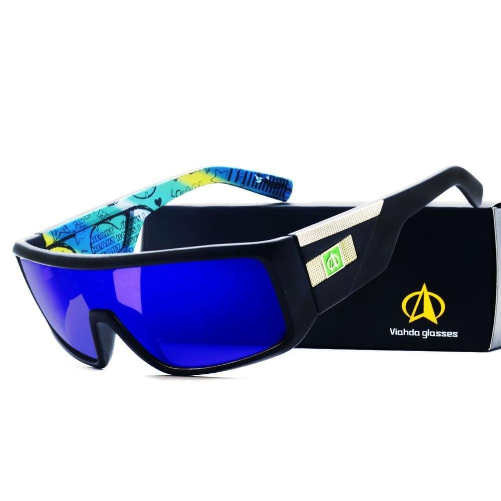 Designer Men's UV400 Protection Anti-Reflective Goggle Style Sunglasses  -  GeraldBlack.com