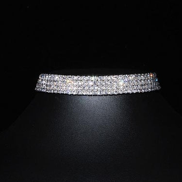 Designer Rhinestone Crystal Choker Jewelry for Women Bridal Wedding Party - SolaceConnect.com