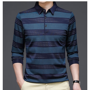 Designer striped mens clothes polo shirts for men shirt long sleeve tops shirt luxury clothing 81401  -  GeraldBlack.com