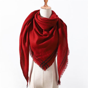 Designer Warm Winter Cashmere Shawl Pashmina Plaid Women's Neck Scarves  -  GeraldBlack.com