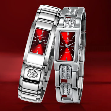 Diamond Women Watch Luxury Quartz Watches Waterproof Stainless Steel Rectangle Wristwatch Rhinestones Bracelet  -  GeraldBlack.com