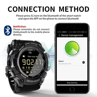 Digital Waterproof Bluetooth IOS Smartwatch for Men with Pedometer - SolaceConnect.com