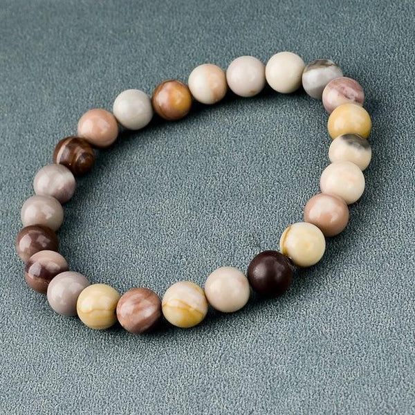 DIY Natural Stone Strand Femme Bracelets with Casual White Beads - SolaceConnect.com
