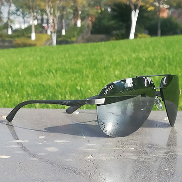 Driver Mirror Polaroid Lens Rayeds Aviator HD Polarized Unisex Sunglasses  -  GeraldBlack.com