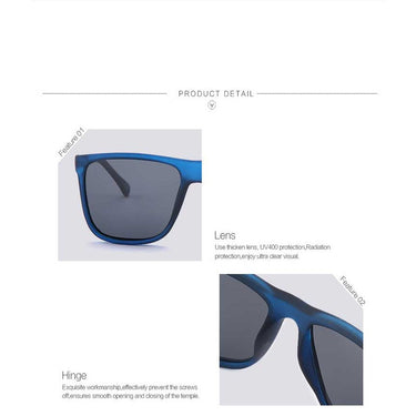 Driving & Travel Eyewear UV400 Classic Square Polarized Sunglasses for Men  -  GeraldBlack.com