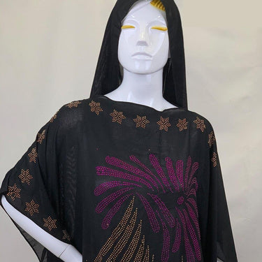 African Abaya Short Sleeve Long Dresses Dubai Kimono Femme Musulmane Marocain Robe Loose Maxi Kaftan - SolaceConnect.com