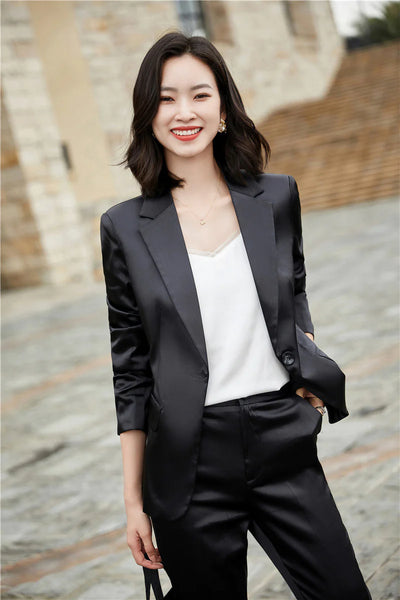 Elegant Business Professional Office Lady Style Pantsuits for Women  -  GeraldBlack.com