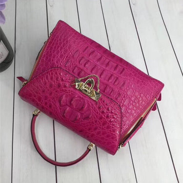 Elegant CHIC Designer Genuine Crocodile Skin Handbag for Women  -  GeraldBlack.com