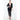 Elegant Fashion Women's 3' and '4 Sleeves Black Blazer & Capris Pants Set  -  GeraldBlack.com