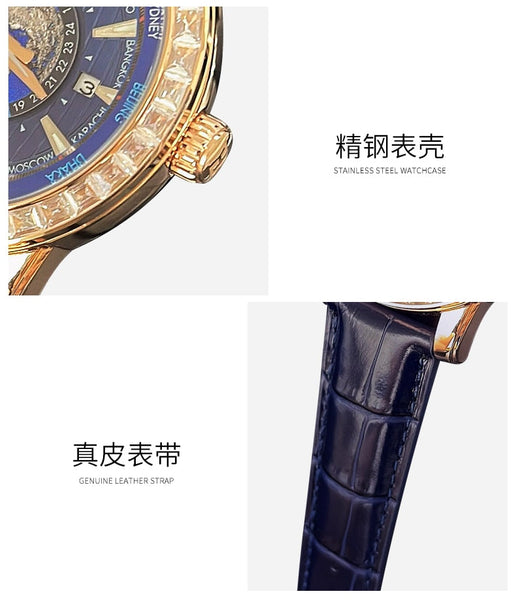 Elegant Mens Automatic Mechanical waterproof Luxury  Watches homme  -  GeraldBlack.com