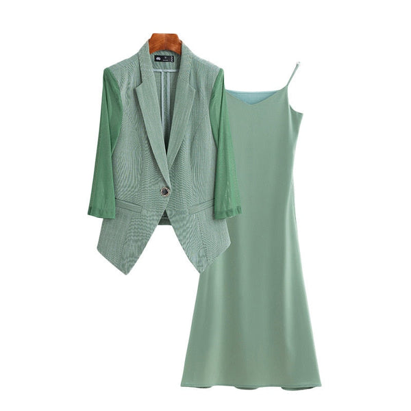 Elegant Summer Women's Half Sleeves Blazer Coat Jackets Work Wear  -  GeraldBlack.com