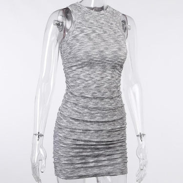 Elegant slim women's dress sleeveless summer bodycon kniting pencil tank dress fashion party - SolaceConnect.com