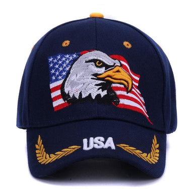 Embroidery Eagle USA Sports Outdoor Sun Baseball Caps for Men and Women - SolaceConnect.com