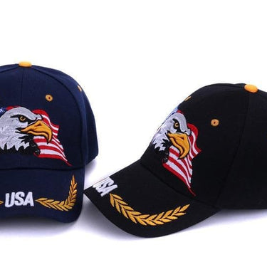 Embroidery Eagle USA Sports Outdoor Sun Baseball Caps for Men and Women - SolaceConnect.com
