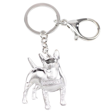Enamel Bull Terrier Key Chain for Women's Handbag Pendant &amp; Car - SolaceConnect.com