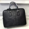 Exotic Genuine Leather Serpentine Businessmen Laptop Briefcase for Men  -  GeraldBlack.com