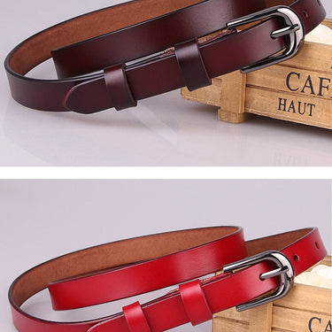 Fashion All-match Leisure Genuine Leather Alloy Pin Buckle Belt for Women  -  GeraldBlack.com
