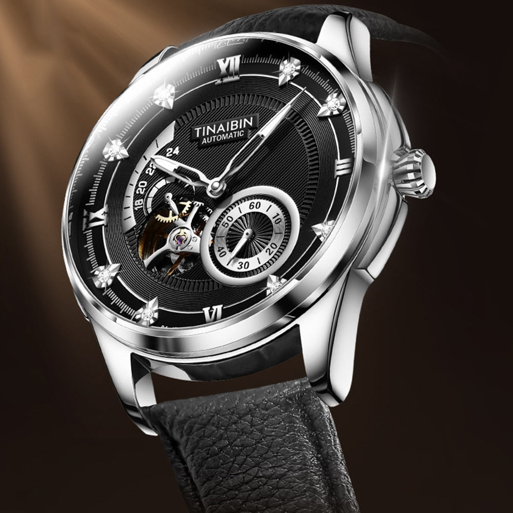 Fashion Automatic Men Luxury Self-Wind Mechanical Wristwatches 42mm Business Luminous Watches  -  GeraldBlack.com