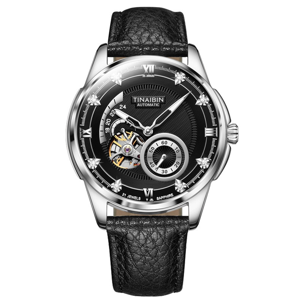 Fashion Automatic Men Luxury Self-Wind Mechanical Wristwatches 42mm Business Luminous Watches  -  GeraldBlack.com