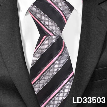 Fashion Business Party Suits Striped Silk Neckties for Men and Women - SolaceConnect.com