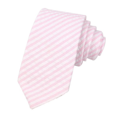 Fashion Casual Cotton Wedding Business Striped Neckties for Men and Women - SolaceConnect.com