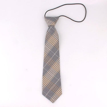 Fashion Cotton Shirt Plaid Small Neck Tie for Boys Girls and Children - SolaceConnect.com