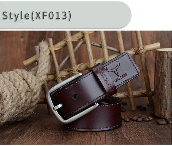 Fashion Design Solid Pattern Genuine Cow Leather Men's Belts  -  GeraldBlack.com