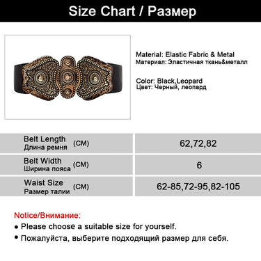 Fashion Designer Faux Leather Elastic Wide Belts for Women  -  GeraldBlack.com